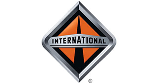 Het International logo, wij leveren onderdelen International onderdelen voor uw schoolbus